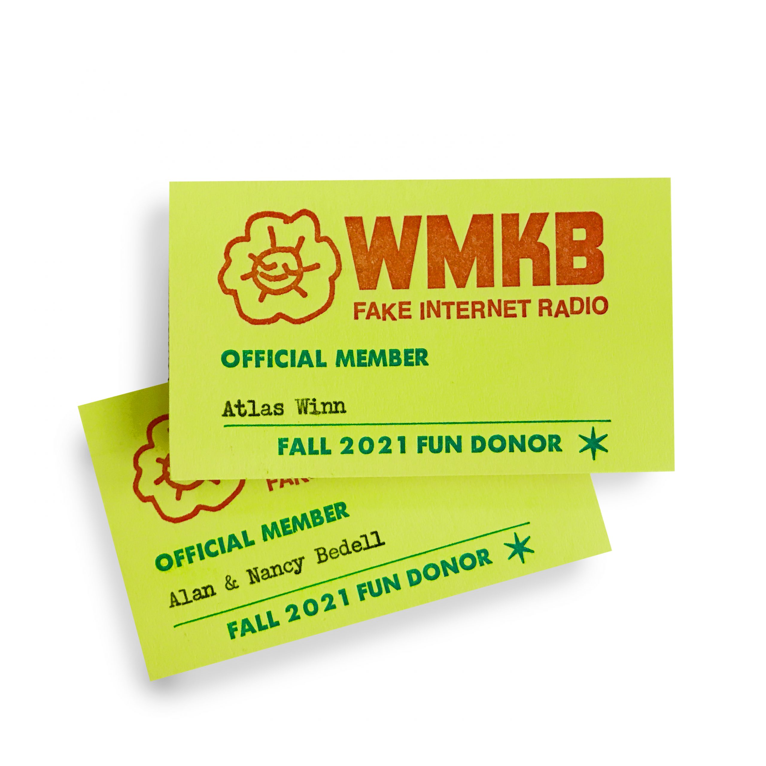 WMKB Membership cards