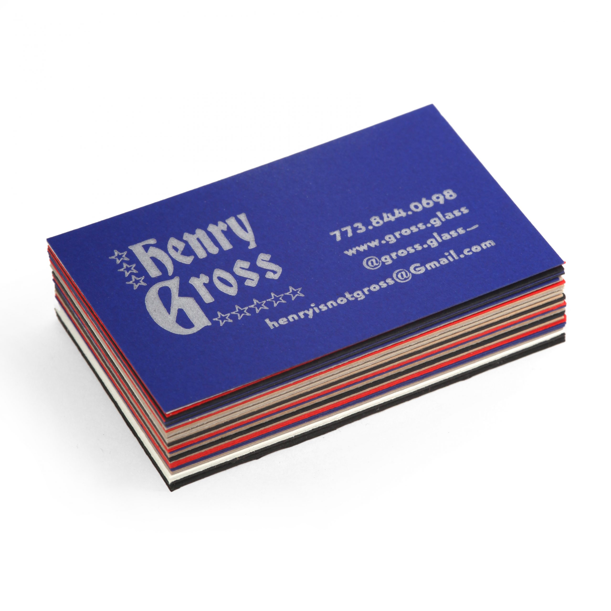 150Gross Glass business cards