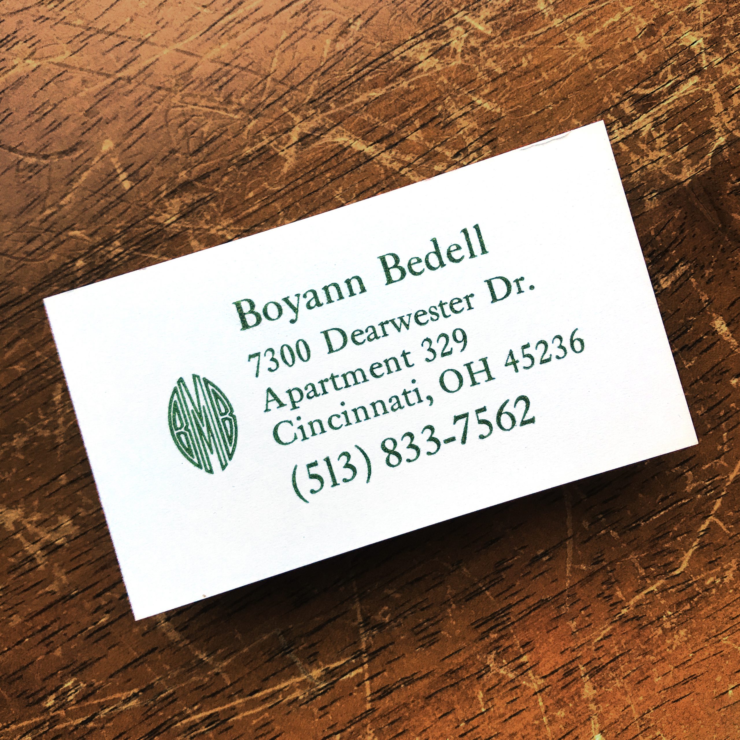 Boyann Business Card